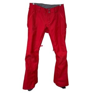 Burton Indulgence Snowboard Pants Ski Winter Red Size Small